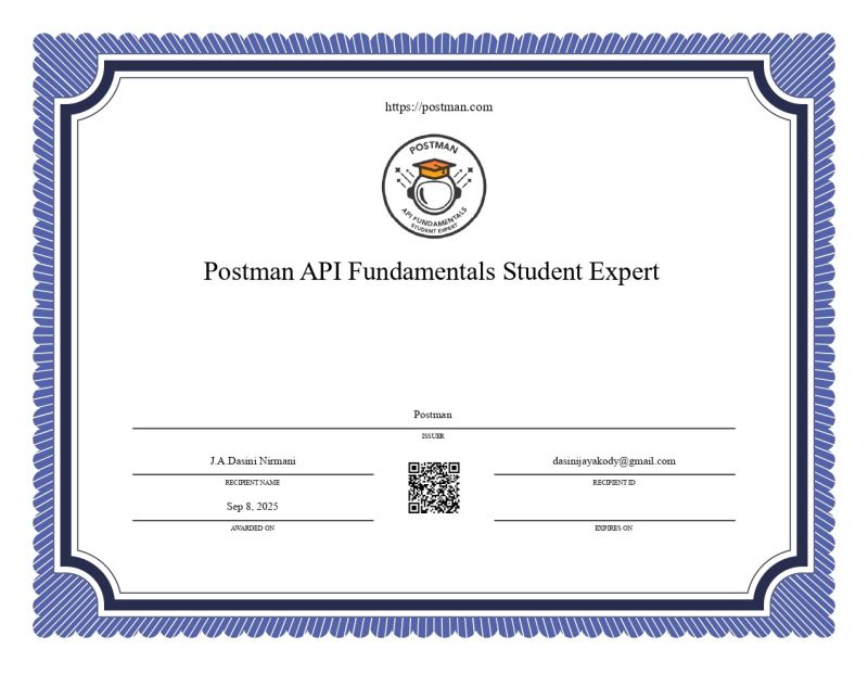 Postman Student Expert Program