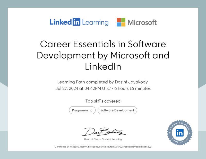 Career Essentials in Software Development